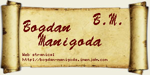 Bogdan Manigoda vizit kartica